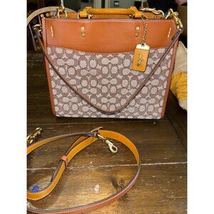 Coach Rogue 30 in Signature Textile Jacquard